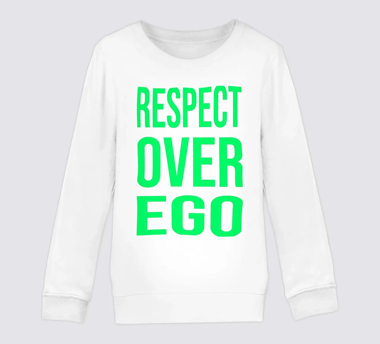 OVER series- bold letters, brave values (5 colors) felpa bambino da FRICKE DESIGN
