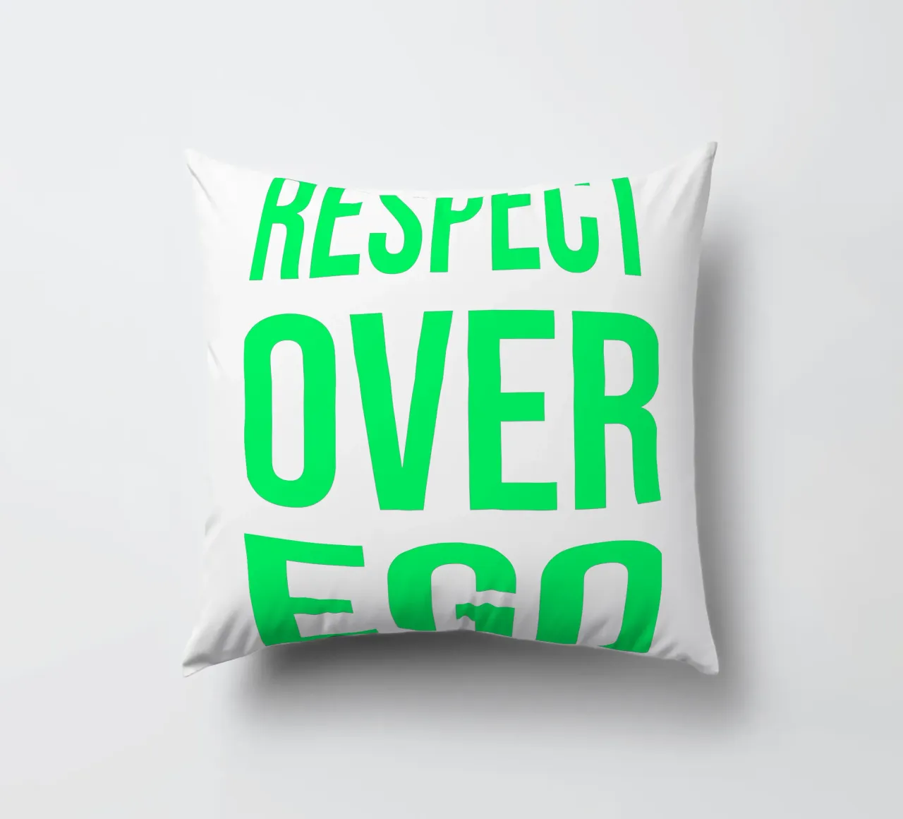 OVER series- bold letters, brave values (5 colors) cuscino da FRICKE DESIGN