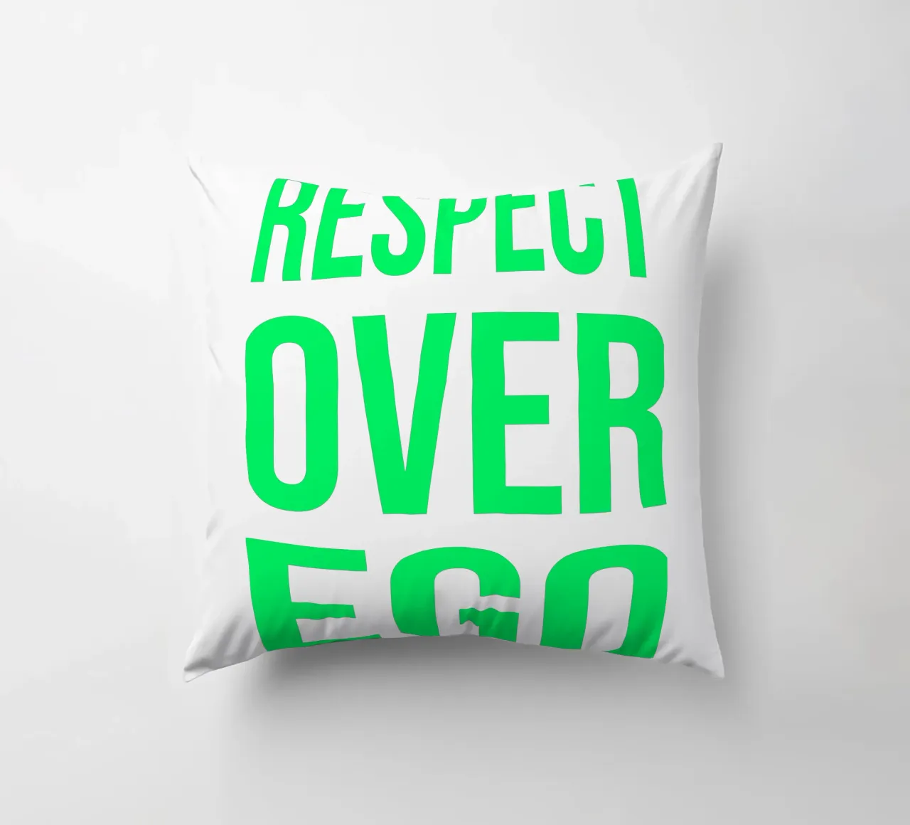 OVER series- bold letters, brave values (5 colors) cuscino da FRICKE DESIGN