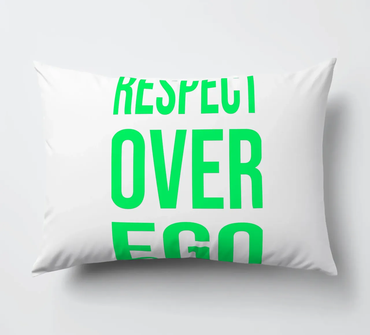 OVER series- bold letters, brave values (5 colors) cuscino da FRICKE DESIGN