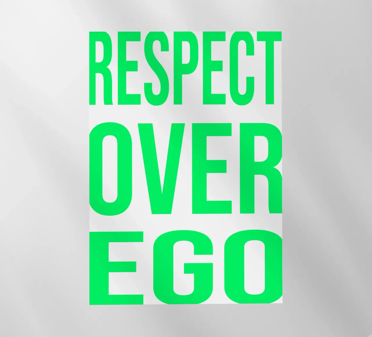 OVER series- bold letters, brave values (5 colors) pellicola backlit da FRICKE DESIGN