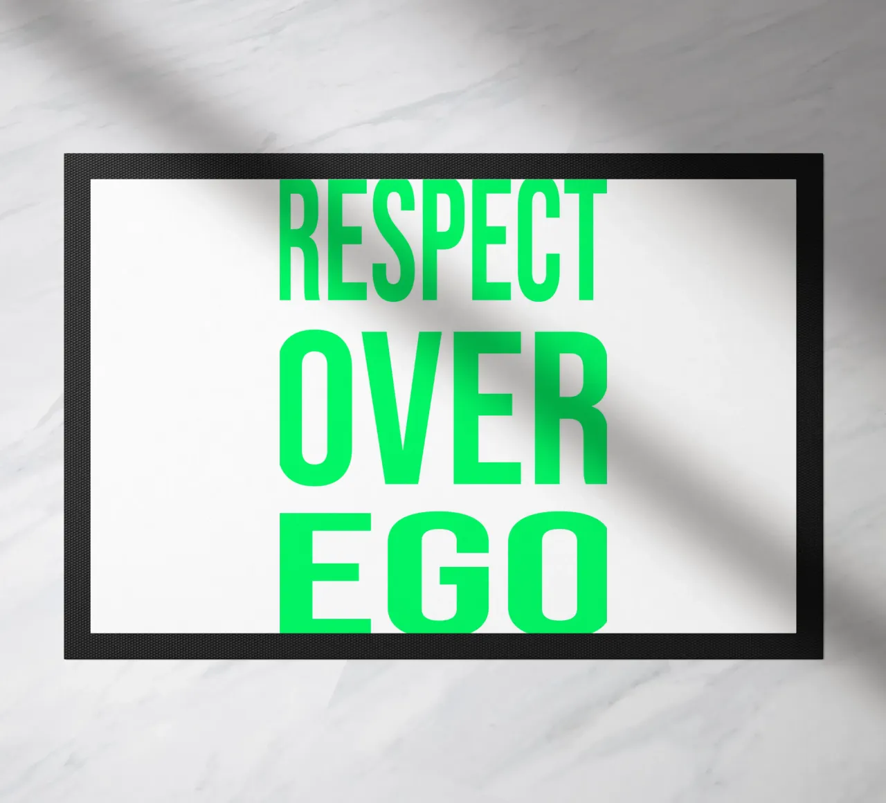 OVER series- bold letters, brave values (5 colors) zerbino da FRICKE DESIGN