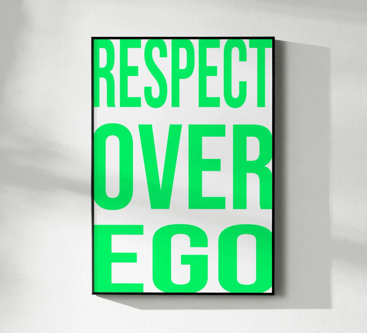 OVER series- bold letters, brave values (5 colors) plexiglass da FRICKE DESIGN