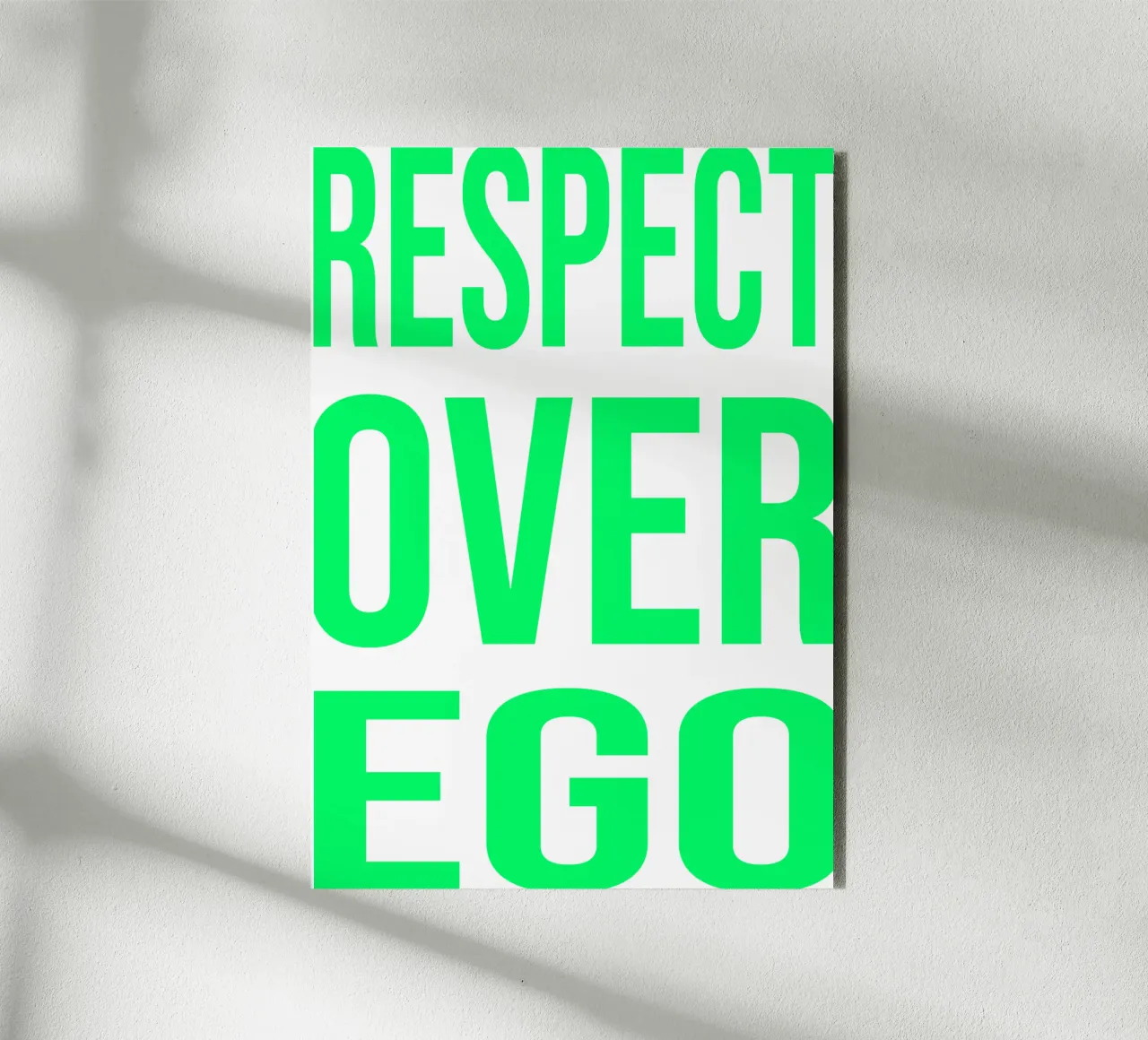 OVER series- bold letters, brave values (5 colors) alluminio dibond da FRICKE DESIGN