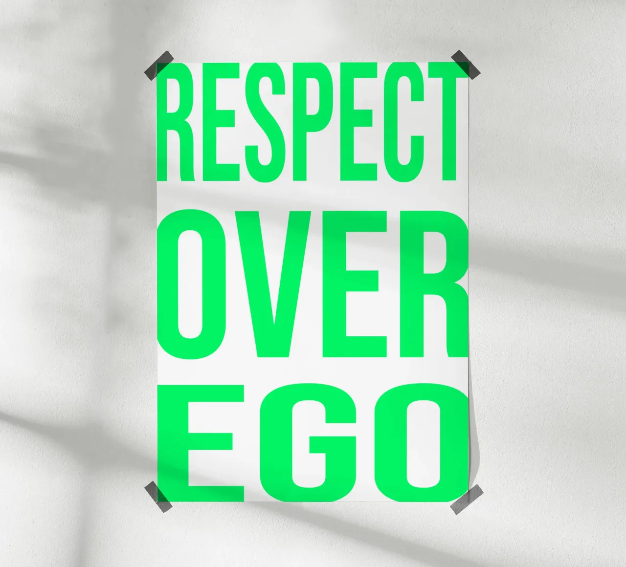 OVER series- bold letters, brave values (5 colors) carta hahnemühle da FRICKE DESIGN