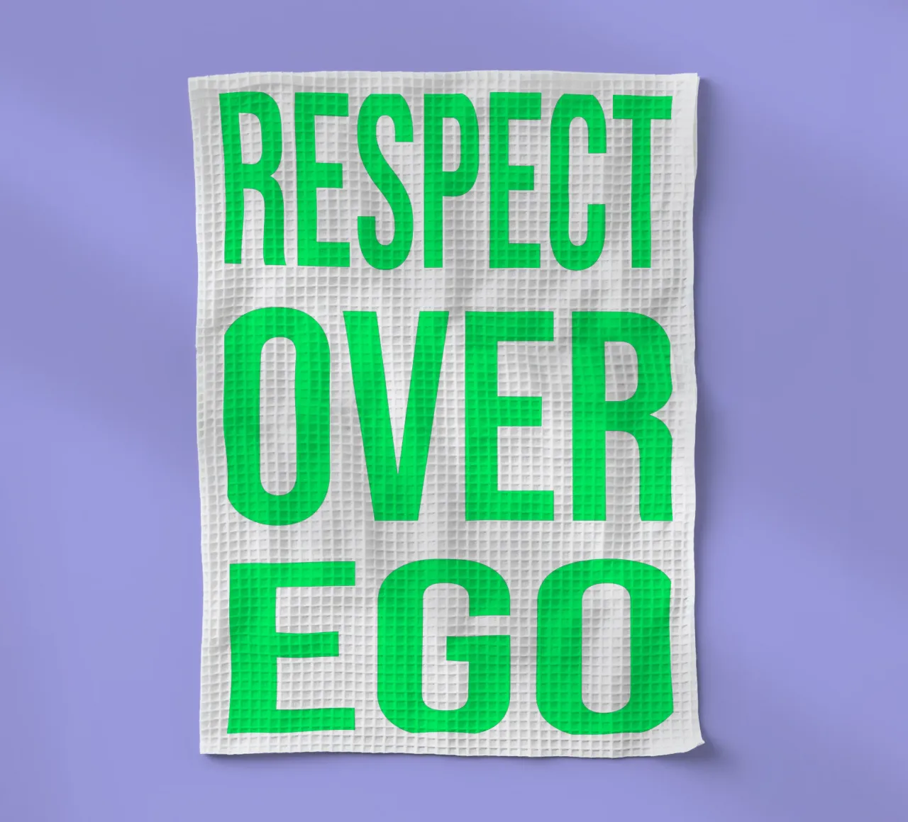 OVER series- bold letters, brave values (5 colors) canovaccio da cucina da FRICKE DESIGN