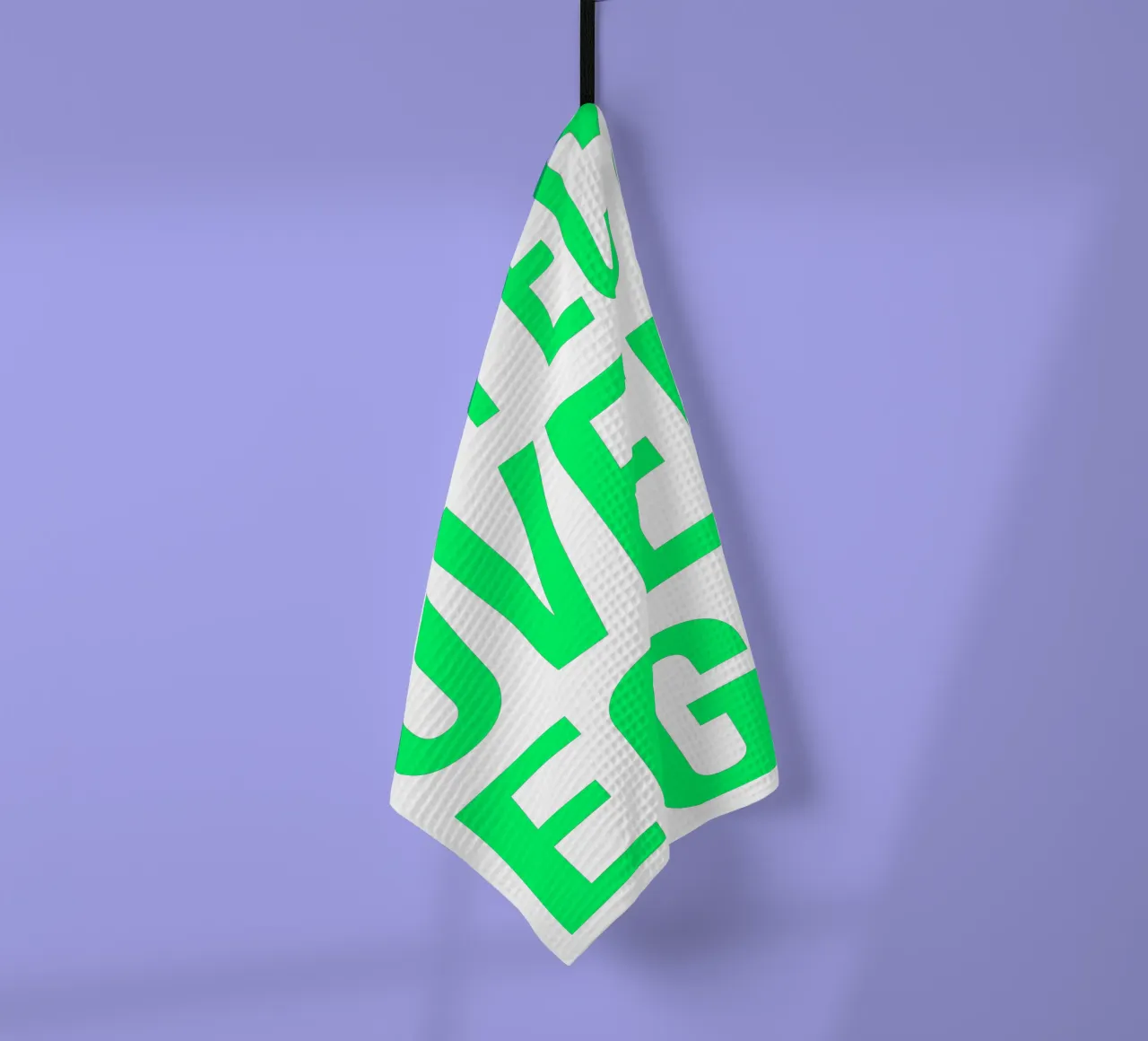 OVER series- bold letters, brave values (5 colors) canovaccio da cucina da FRICKE DESIGN