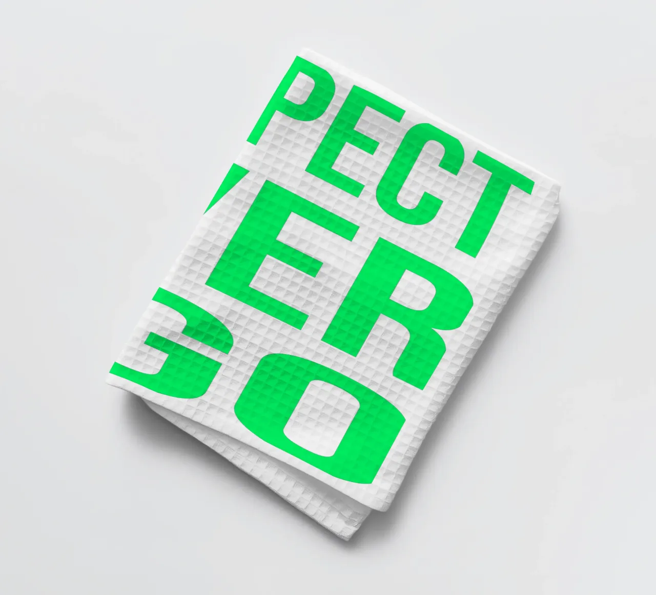 OVER series- bold letters, brave values (5 colors) canovaccio da cucina da FRICKE DESIGN