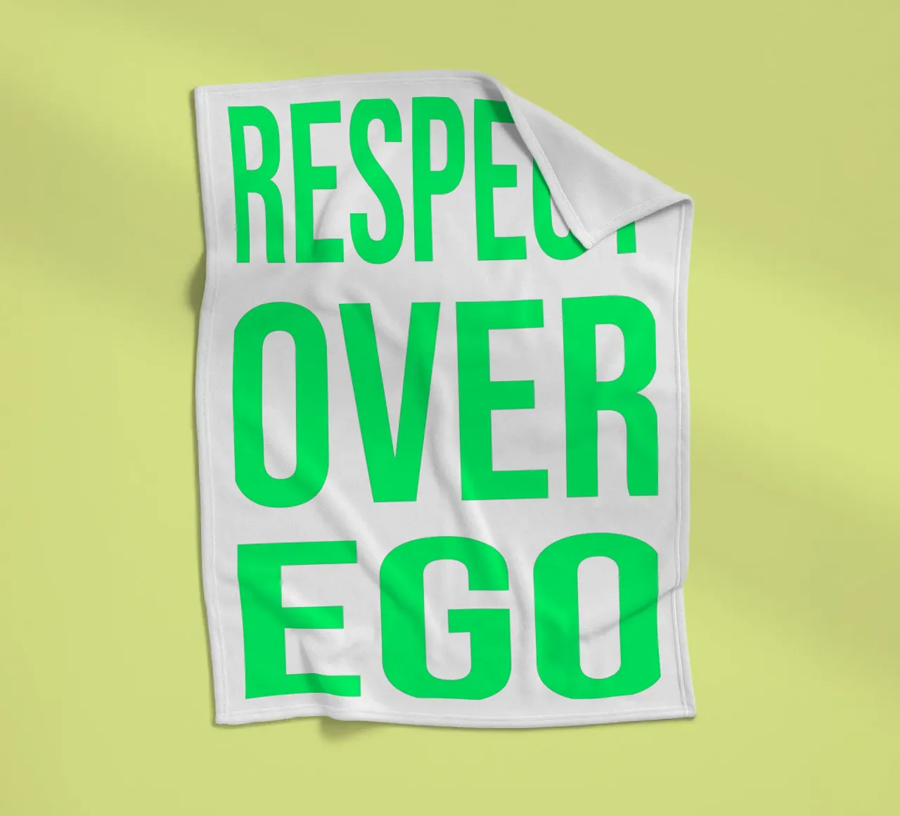 OVER series- bold letters, brave values (5 colors) coperta in pile da FRICKE DESIGN