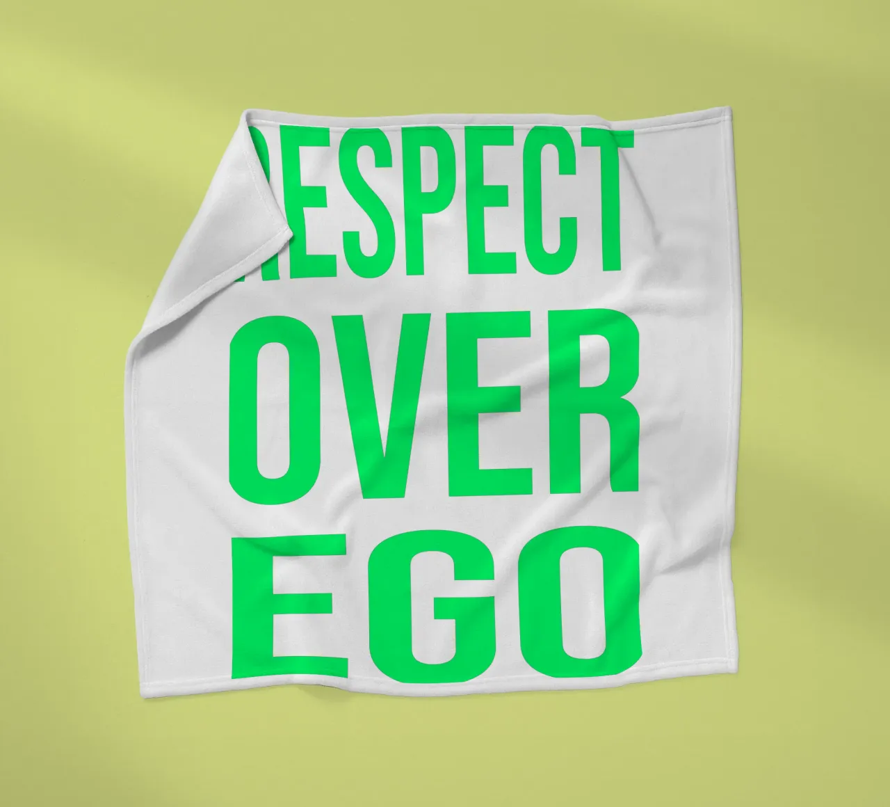 OVER series- bold letters, brave values (5 colors) coperta in pile da FRICKE DESIGN