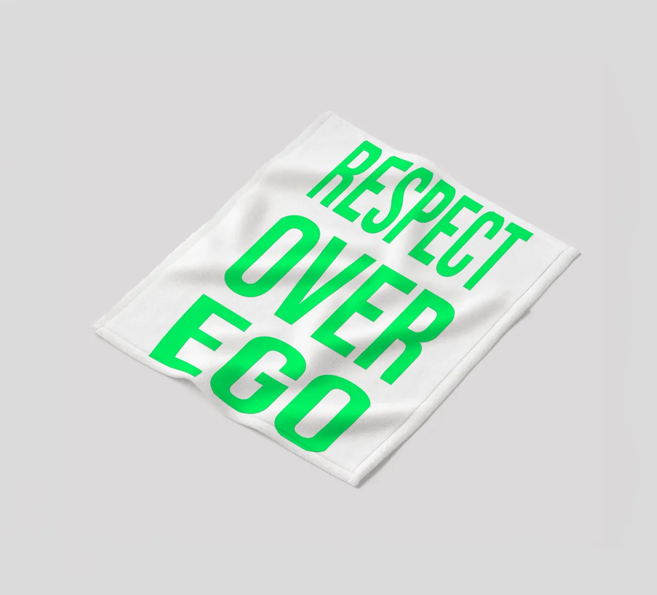 OVER series- bold letters, brave values (5 colors) coperta in pile da FRICKE DESIGN