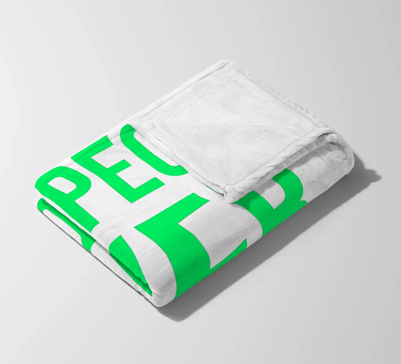OVER series- bold letters, brave values (5 colors) coperta in pile da FRICKE DESIGN