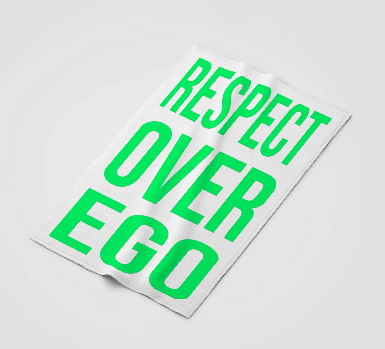 OVER series- bold letters, brave values (5 colors) coperta in pile da FRICKE DESIGN