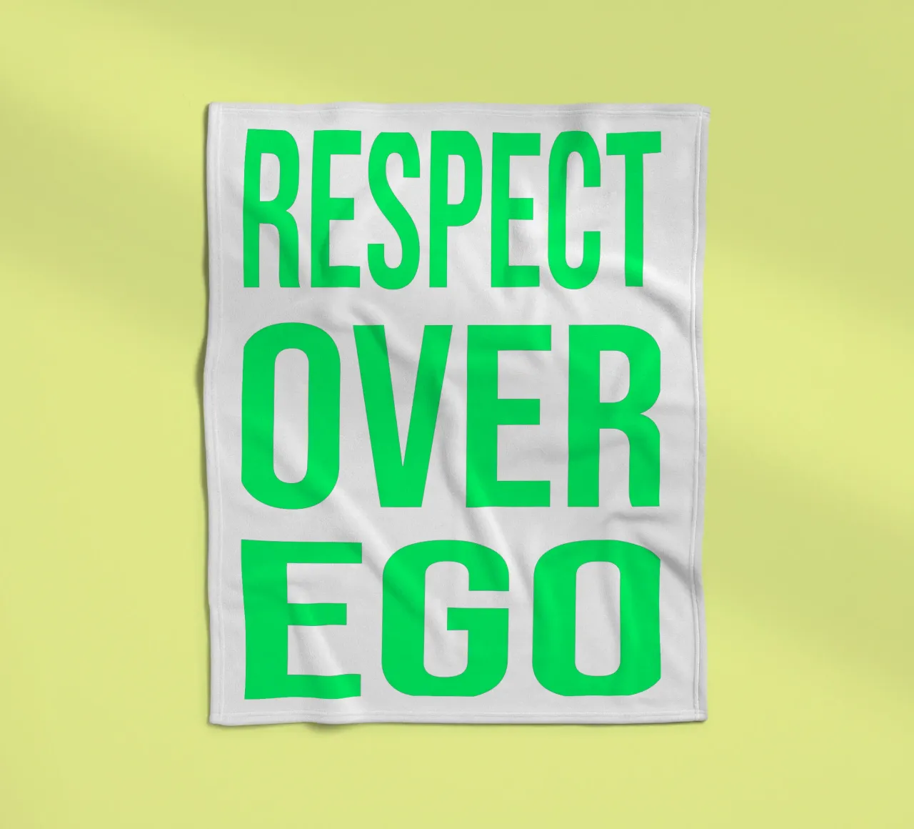 OVER series- bold letters, brave values (5 colors) coperta in pile da FRICKE DESIGN