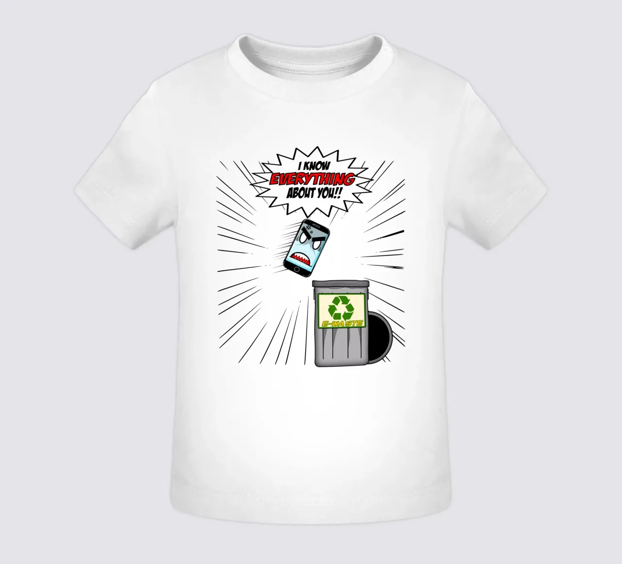Telefono divertente Sarcasmo Umorismo Tech Geek Design maglietta neonato da sillyindustries