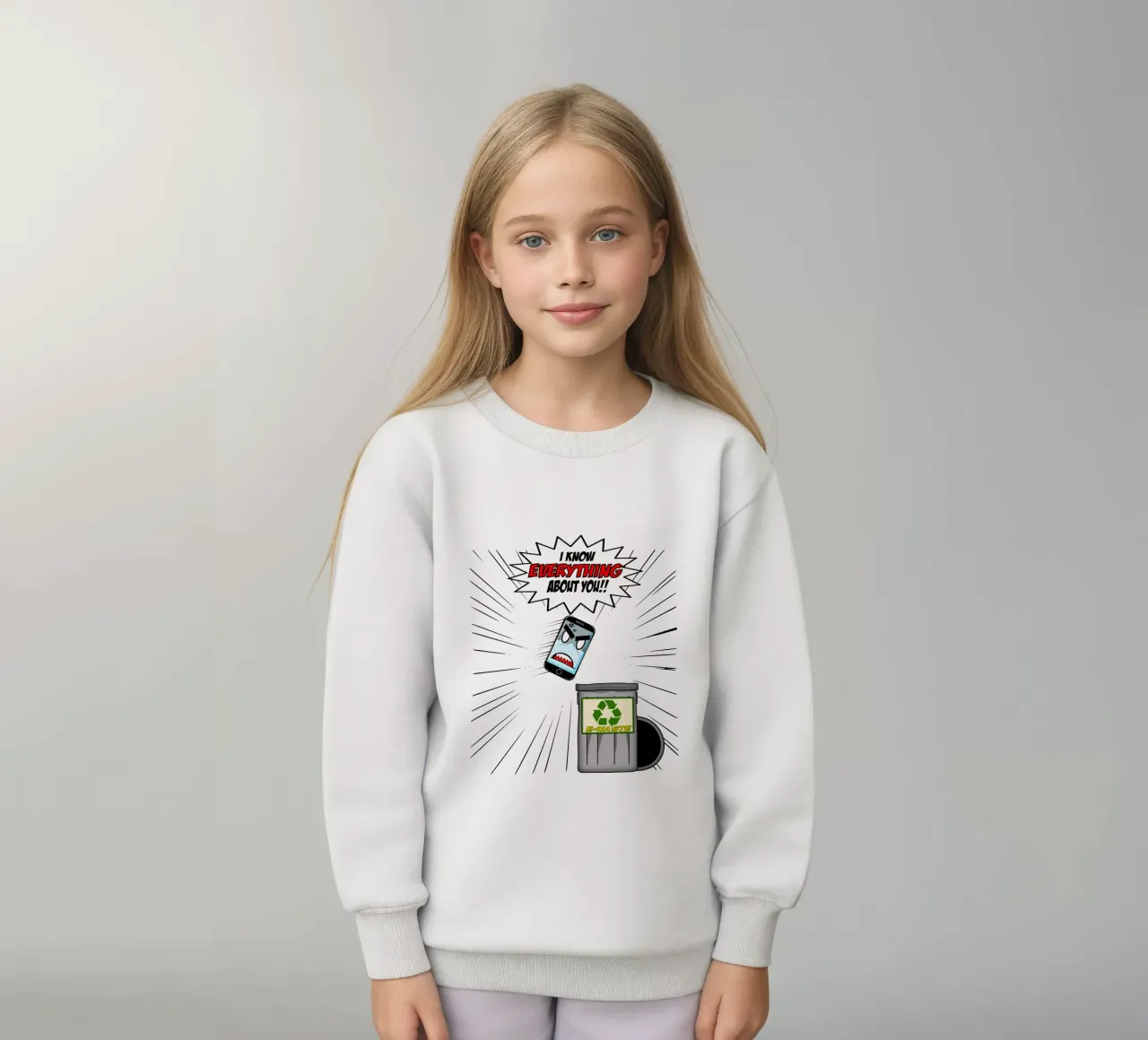 Telefono divertente Sarcasmo Umorismo Tech Geek Design felpa bambino da sillyindustries