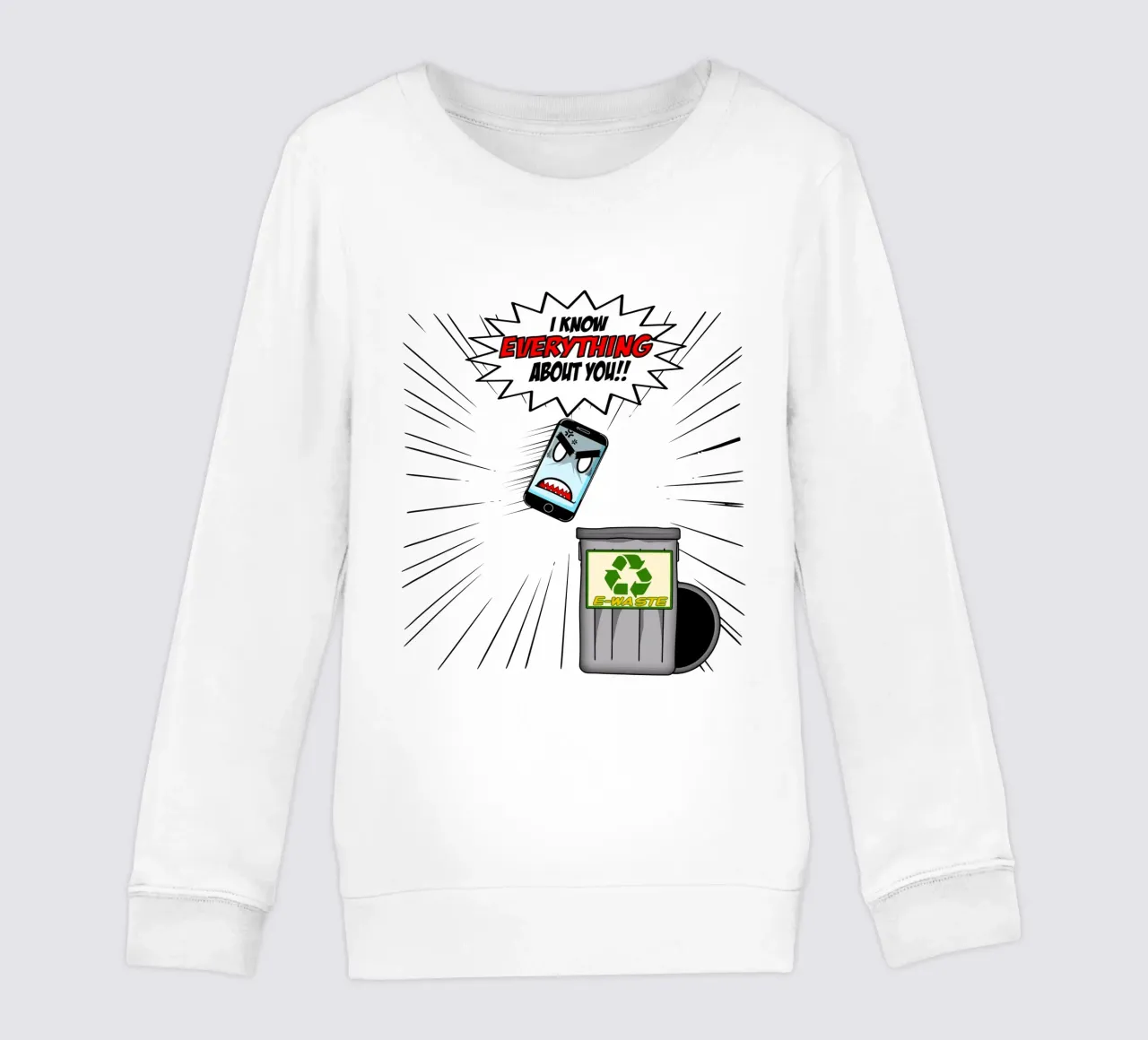 Telefono divertente Sarcasmo Umorismo Tech Geek Design felpa bambino da sillyindustries
