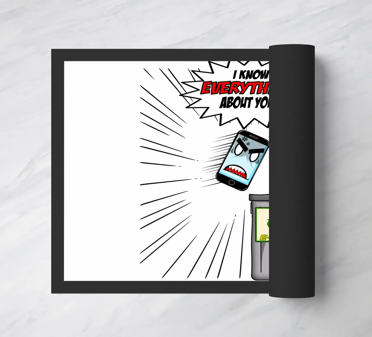 Telefono divertente Sarcasmo Umorismo Tech Geek Design zerbino da sillyindustries