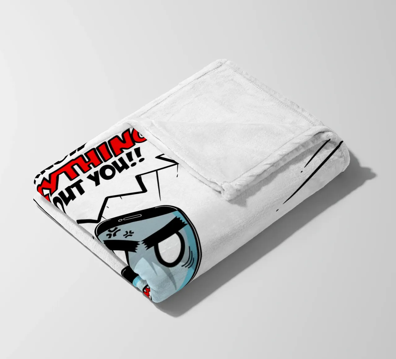 Telefono divertente Sarcasmo Umorismo Tech Geek Design coperta in pile da sillyindustries
