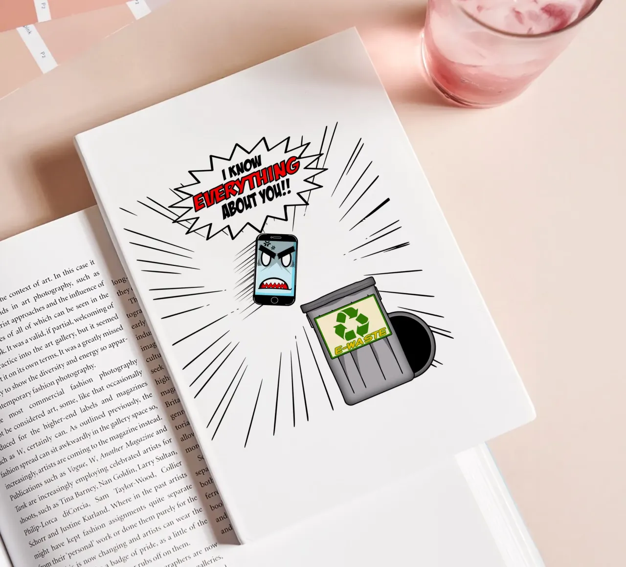 Funny Phone Sarcasm Humor Tech Geek Design notebook by sillyindustries