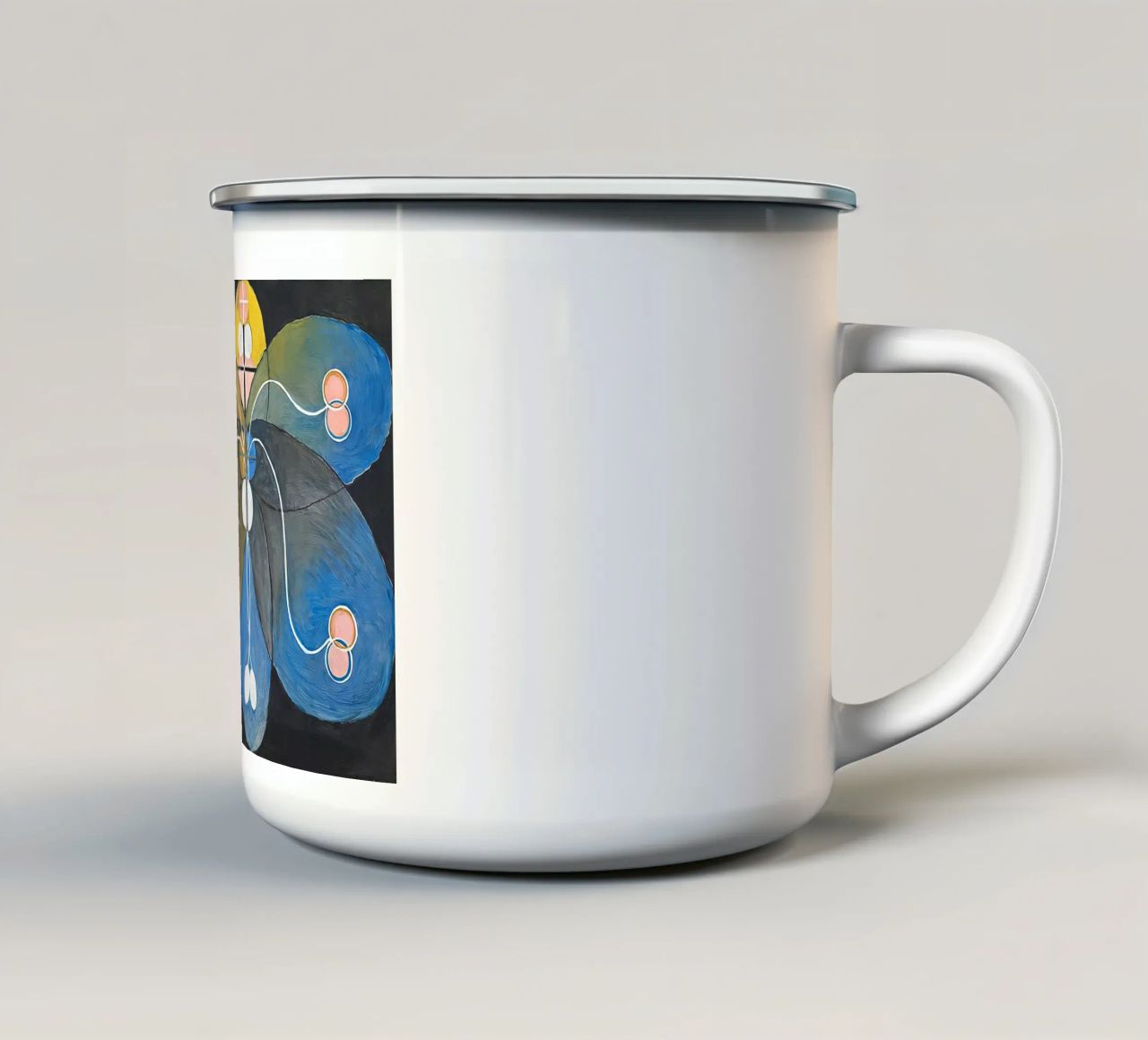 Hilma af Klint - Evoluzione n. 9 Gruppo VI tazza in smalto da William Store