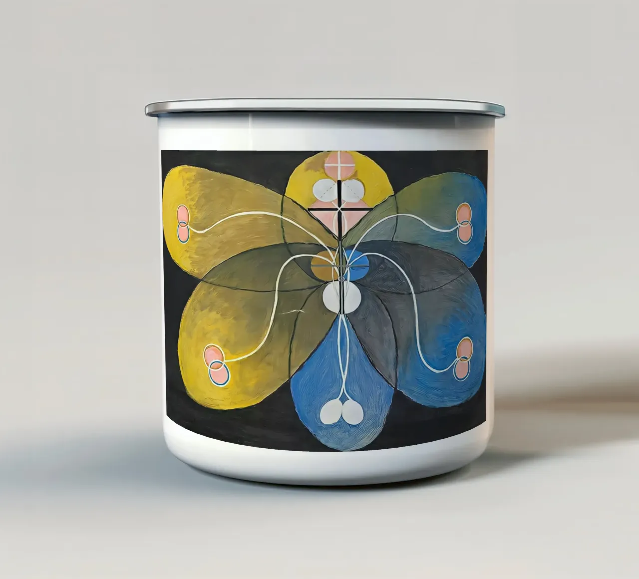 Hilma af Klint - Evolution n° 9 Groupe VI mug en émail de William Store