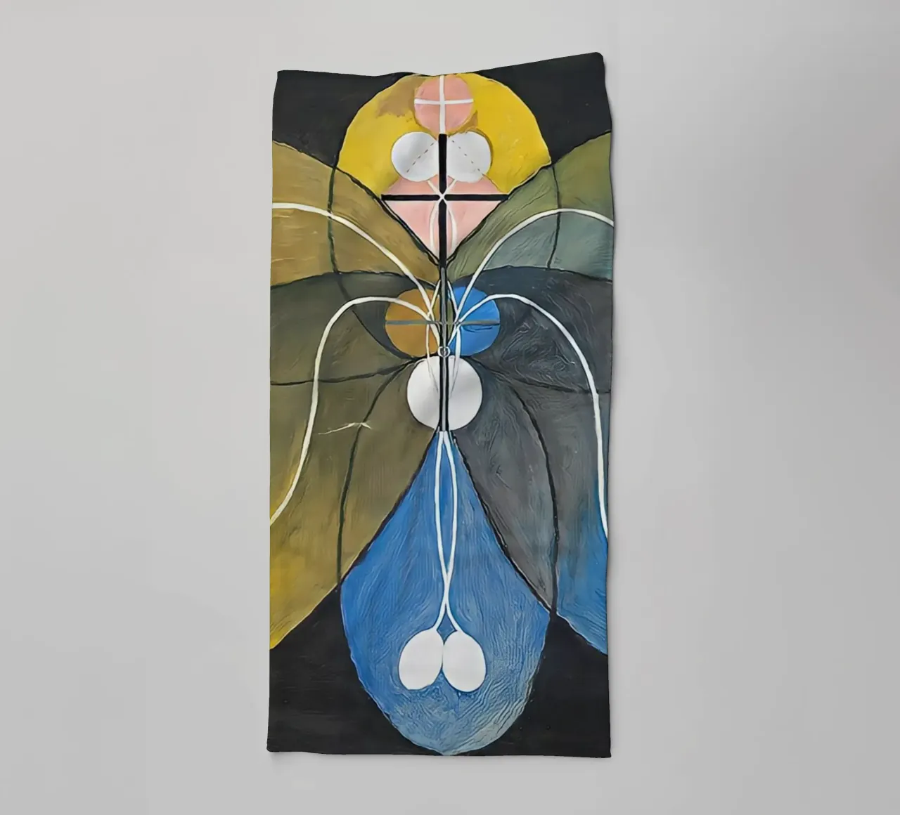 Hilma af Klint - Evolution n° 9 Groupe VI serviette de bain de William Store
