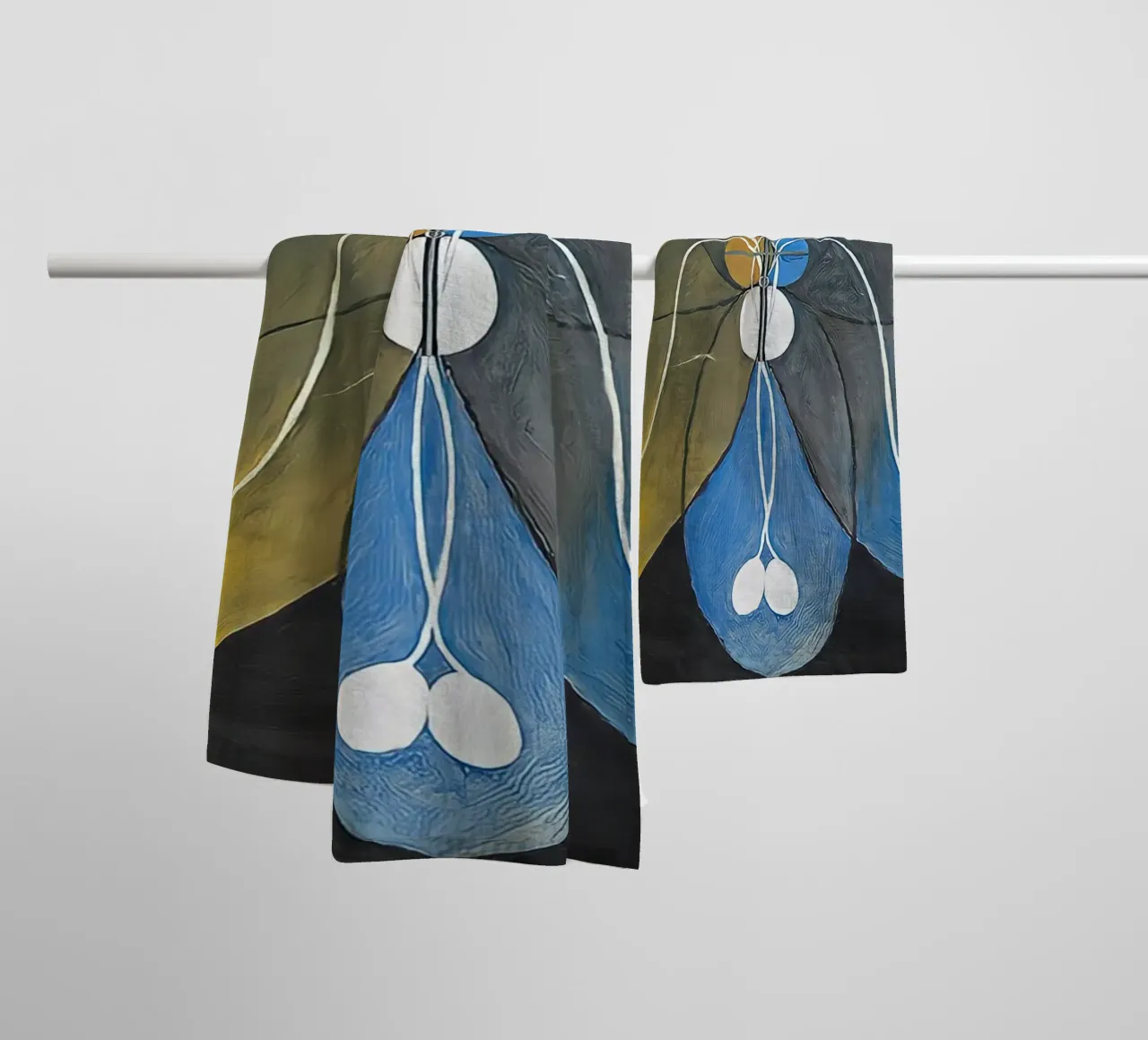 Hilma af Klint - Evolution n° 9 Groupe VI serviette de bain de William Store