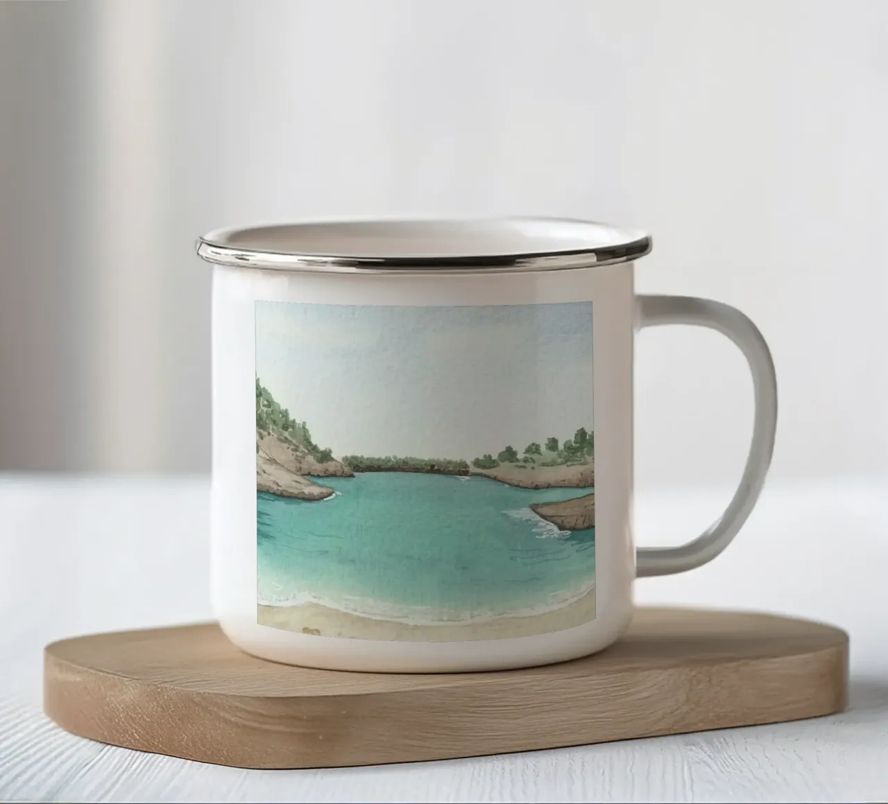 The cala tazza in smalto da Rita's crafty corner