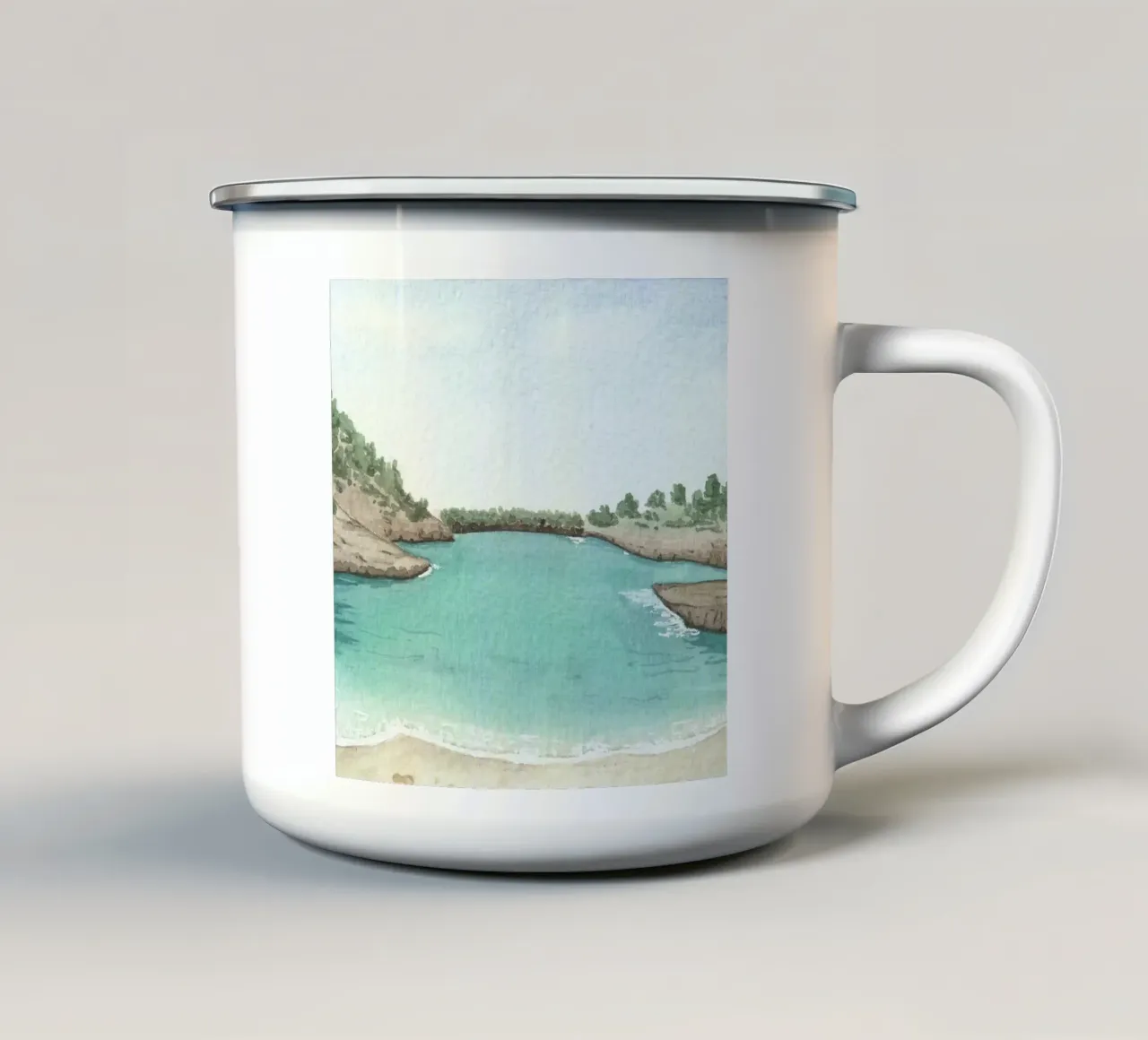 The cala tazza in smalto da Rita's crafty corner