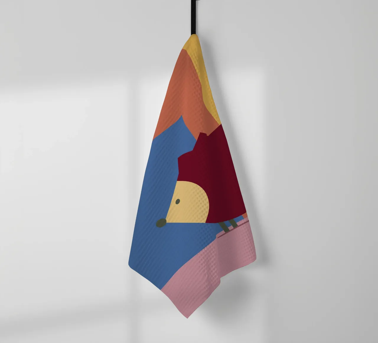 Geometrischer Igel – Bauhaus inspiriert canovaccio da cucina da DARIA IVANOVNA