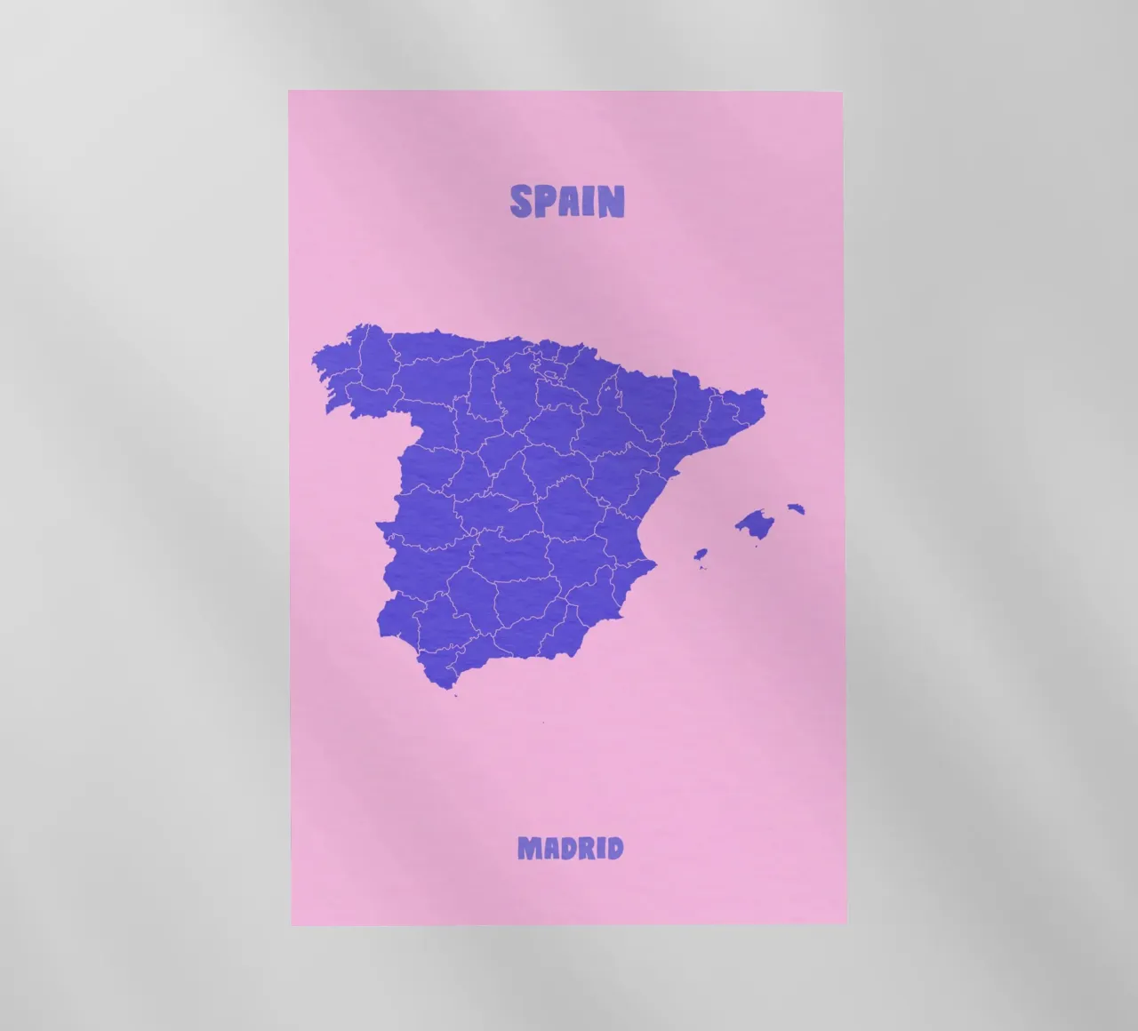 Spain Minimal Map pellicola backlit da Attaboy Dsgn