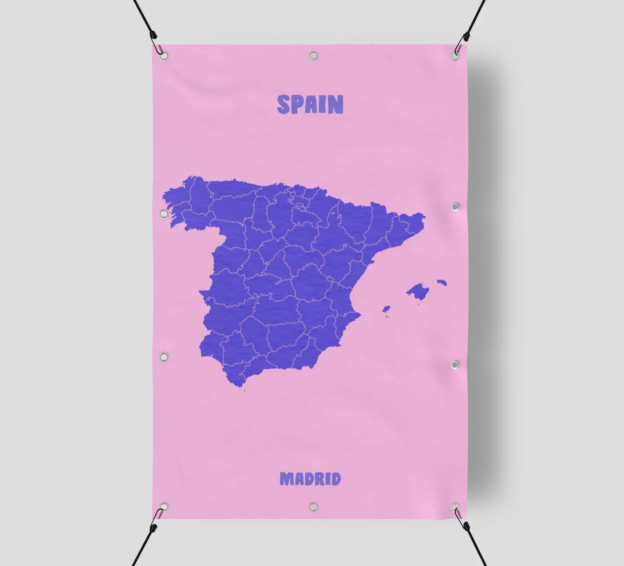 Spain Minimal Map telo in pvc da Attaboy Dsgn