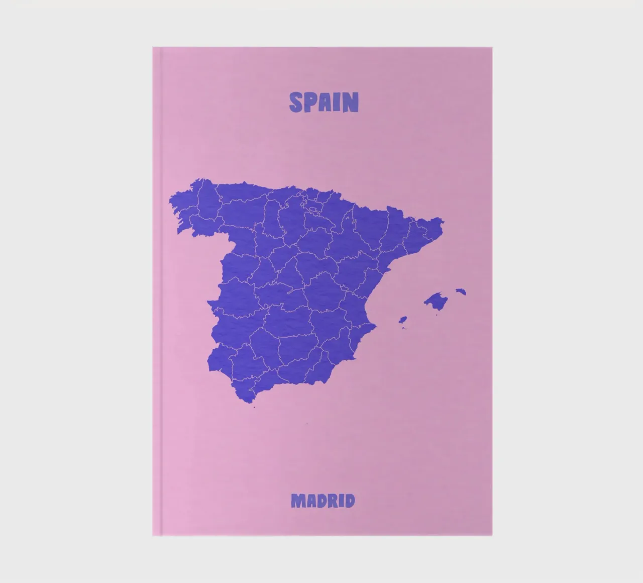 Spain Minimal Map diario da Attaboy Dsgn