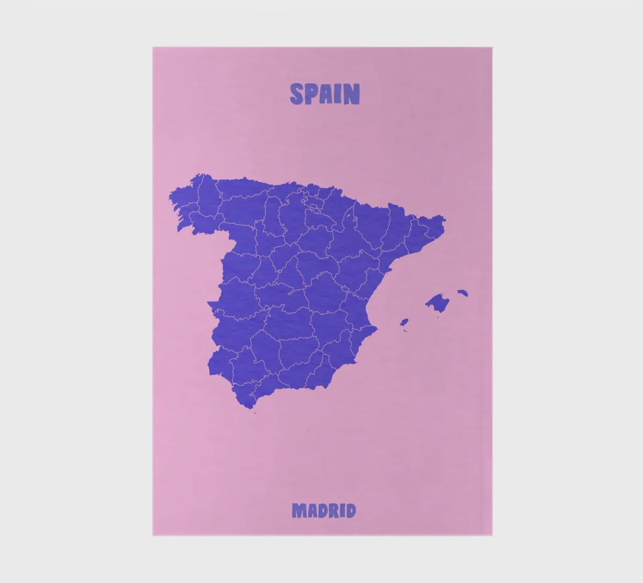 Spain Minimal Map diario da Attaboy Dsgn