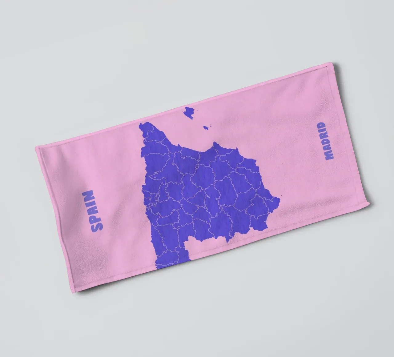 Spain Minimal Map asciugamano da bagno da Attaboy Dsgn