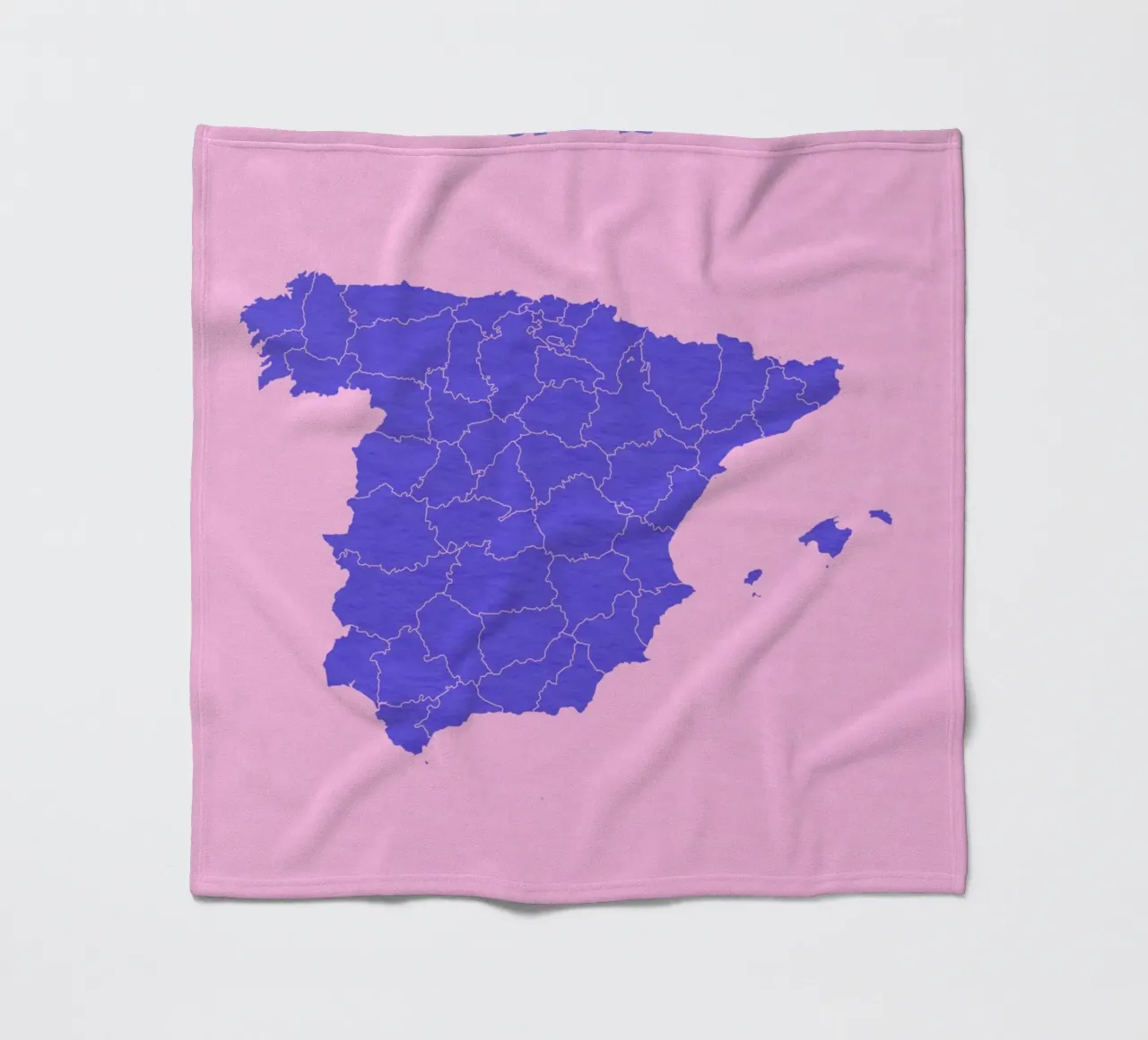 Spain Minimal Map coperta in pile da Attaboy Dsgn