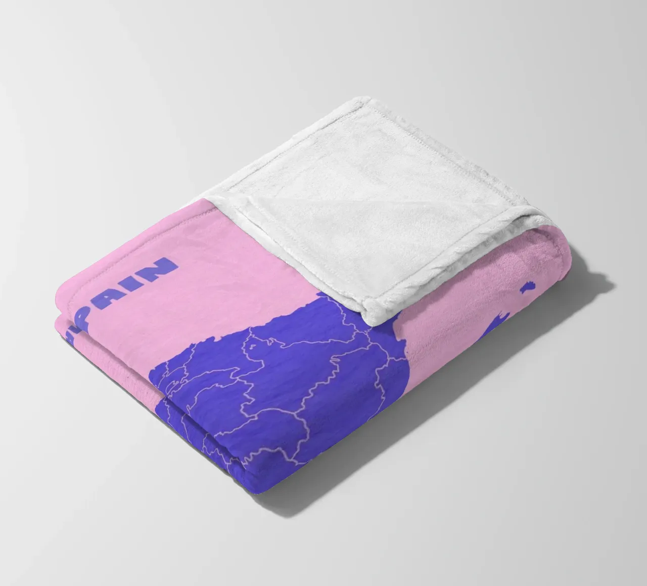 Spain Minimal Map coperta in pile da Attaboy Dsgn