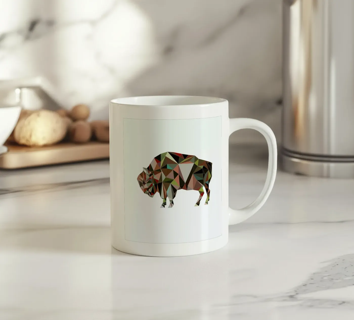 A.Bison ceramic mug by Swen Swensøn