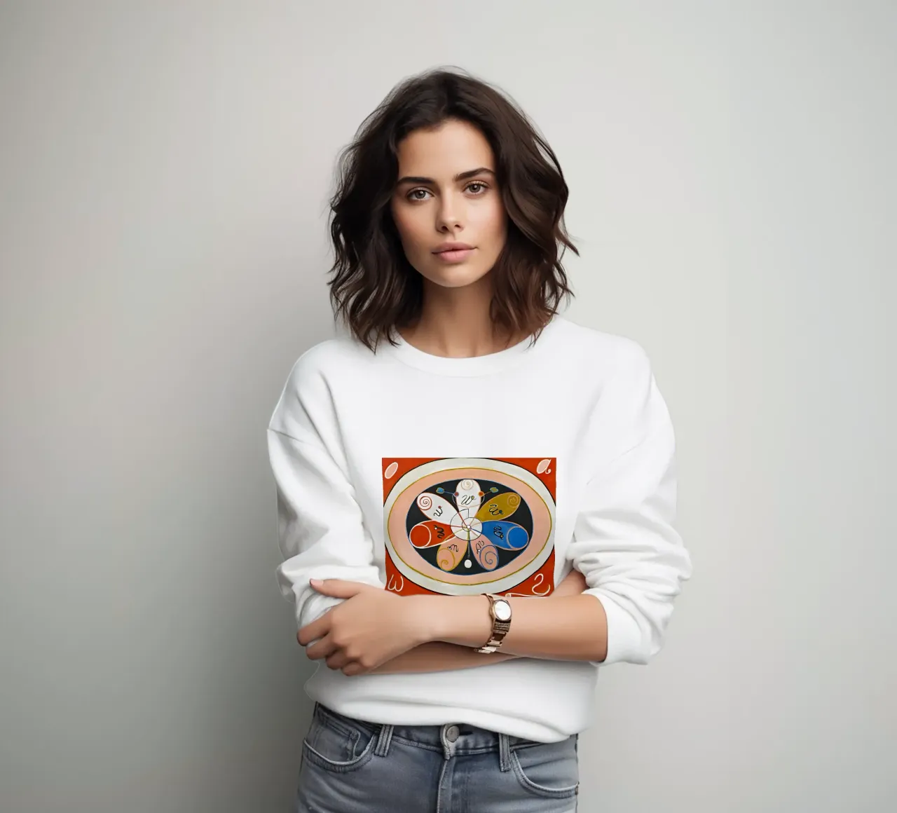 Hilma af Klint - Entwicklung Nr. 15 Gruppe IV Sweatshirt von William Store
