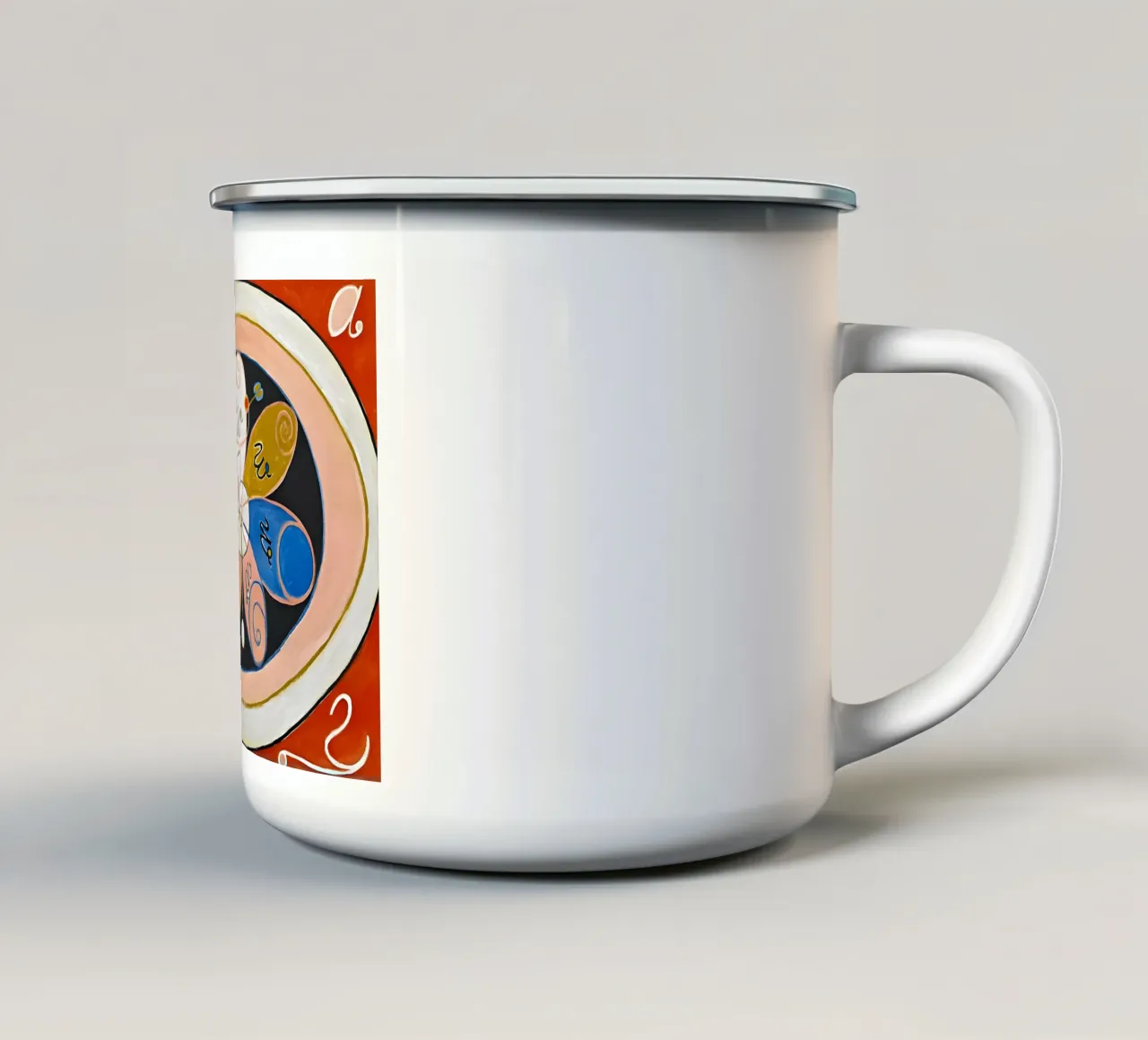 Hilma af Klint - Entwicklung Nr. 15 Gruppe IV Emaille Tasse von William Store