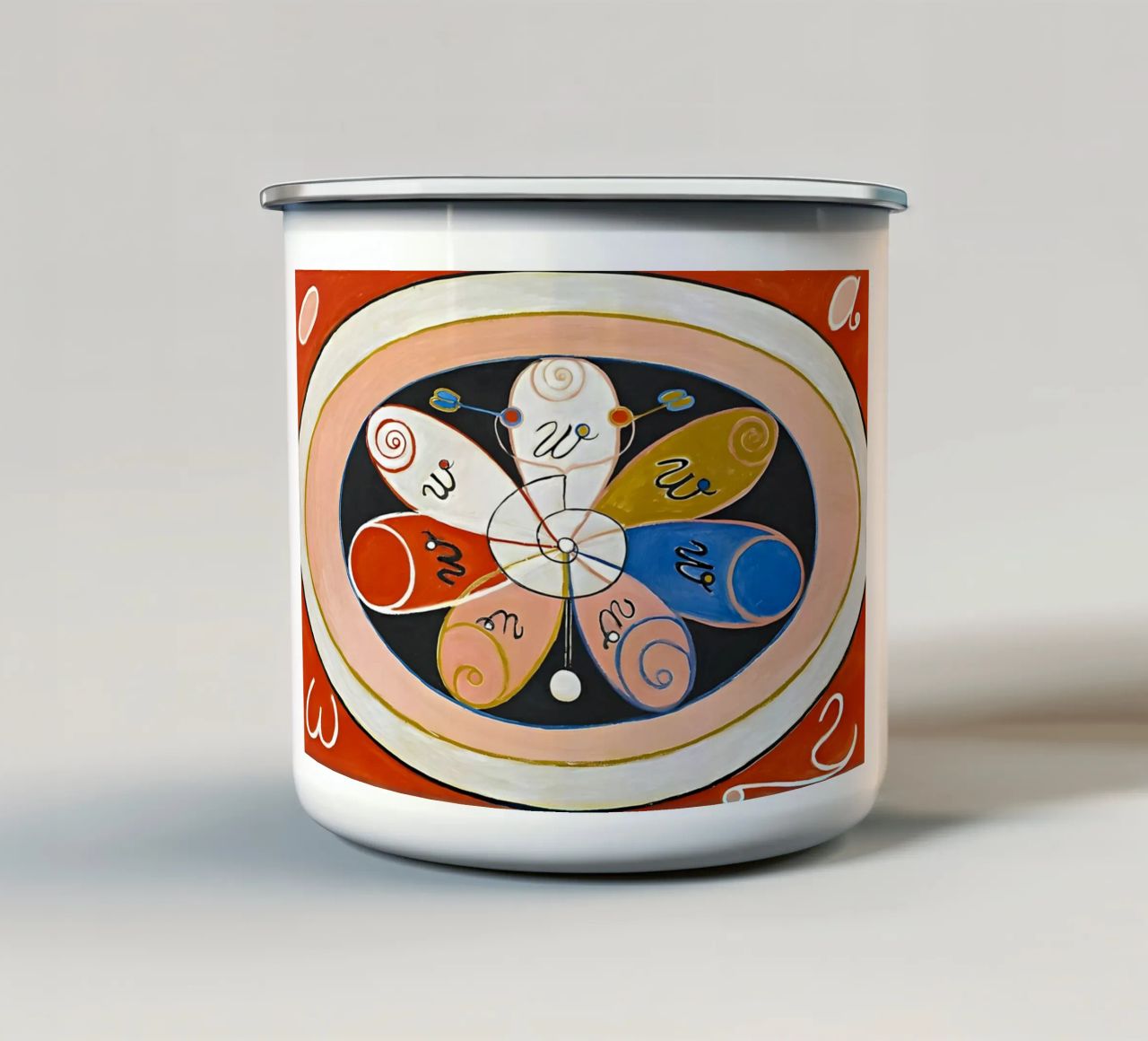 Hilma af Klint - Evoluzione n. 15 Gruppo IV tazza in smalto da William Store