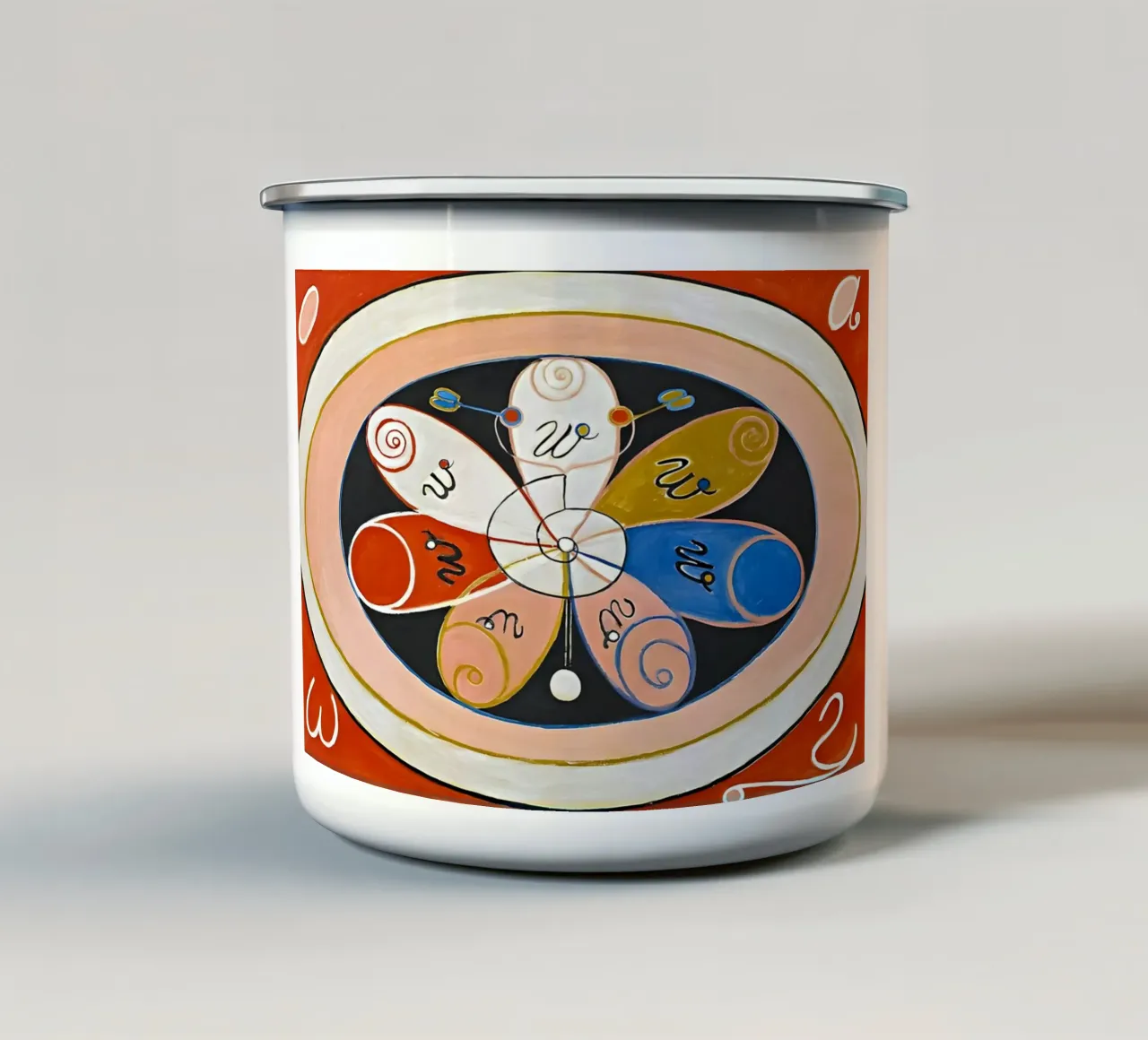 Hilma af Klint - Entwicklung Nr. 15 Gruppe IV Emaille Tasse von William Store