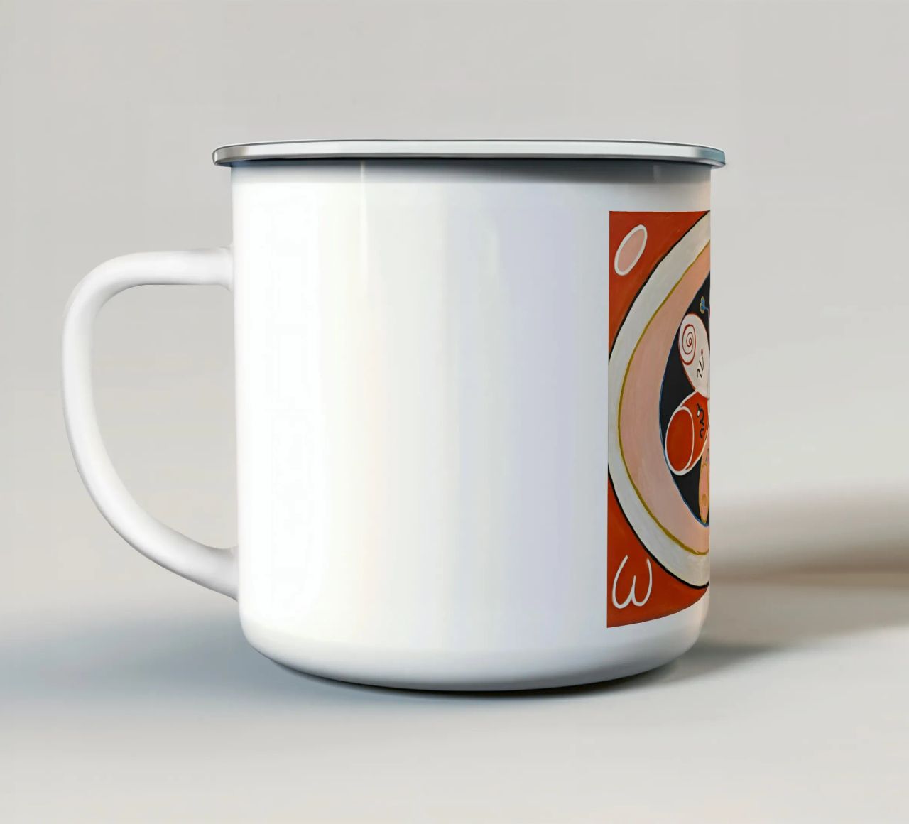 Hilma af Klint - Evoluzione n. 15 Gruppo IV tazza in smalto da William Store