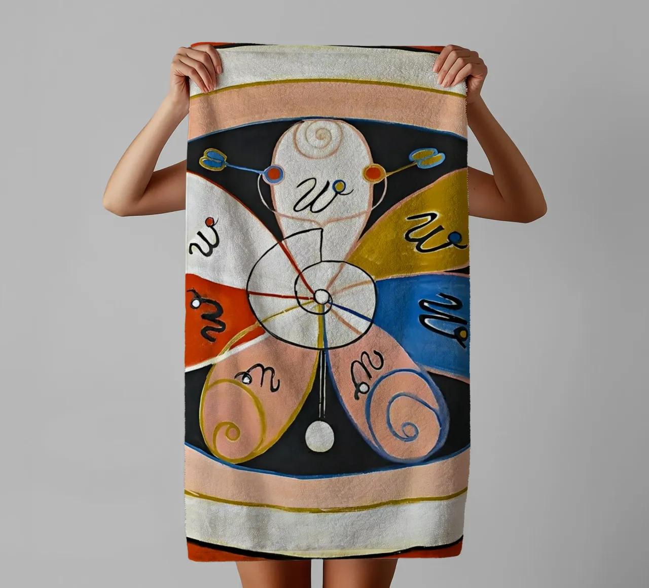 Hilma af Klint - Evolution n° 15 Groupe IV serviette de bain de William Store