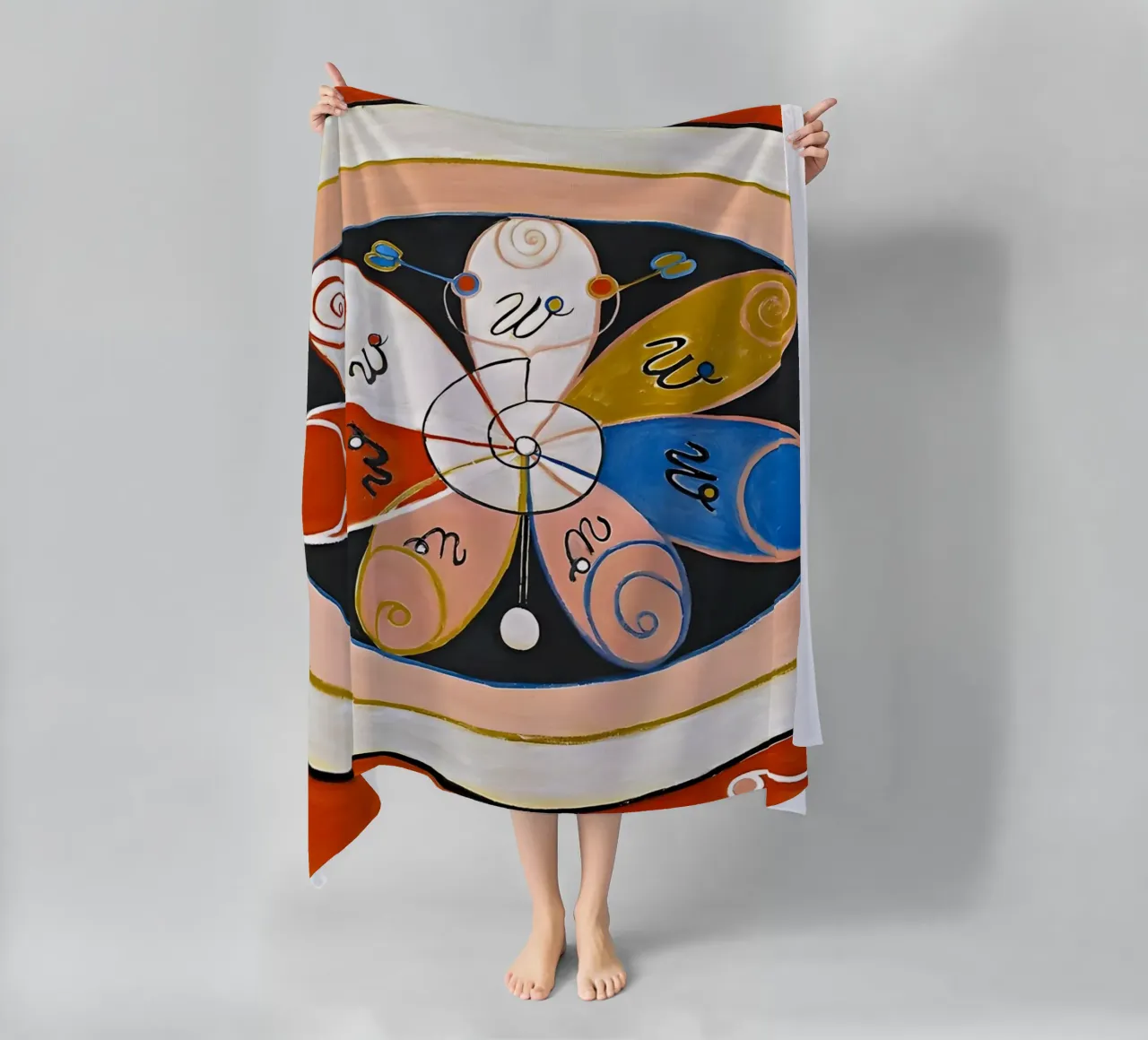 Hilma af Klint - Evoluzione n. 15 Gruppo IV telo mare da William Store