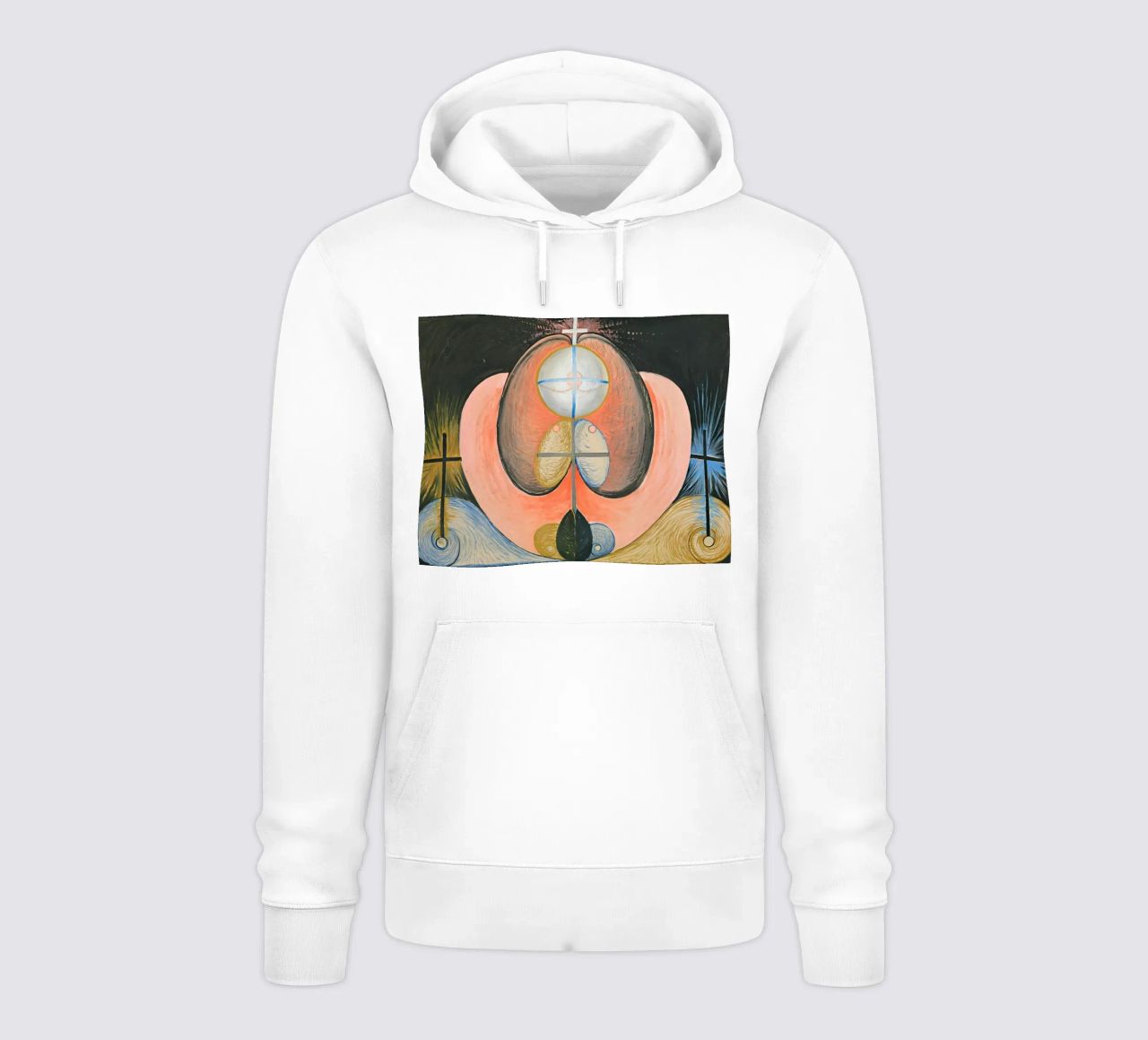 Hilma Af Klint - L'evoluzione n. 10 felpa con cappuccio da William Store