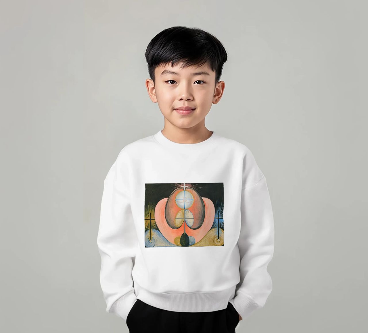 Hilma Af Klint - L'evoluzione n. 10 felpa bambino da William Store