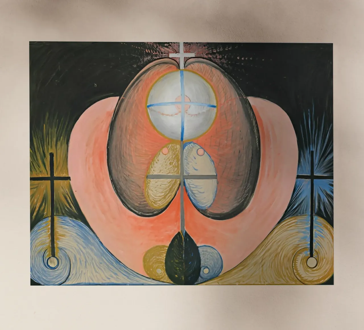 Hilma Af Klint - L'evoluzione n. 10 pellicola backlit da William Store