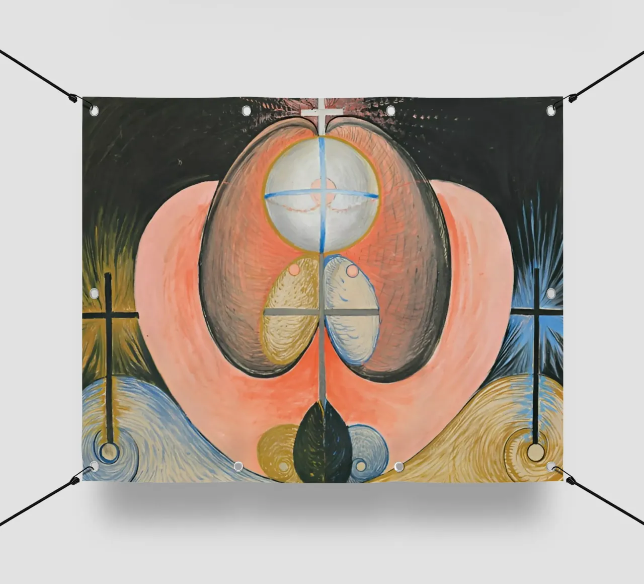 Hilma Af Klint - L'evoluzione n. 10 telo in pvc da William Store